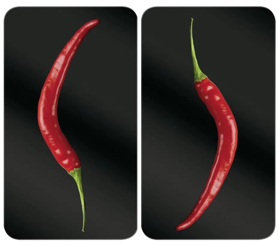 WENKO 2521380100 - Copertura per piano cottura 30x52 cm multicolore/grigia/trasparente