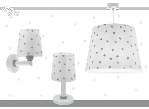 Dalber 82212B - Lampadario per bambini STAR LIGHT 1xE27/60W/230V bianco