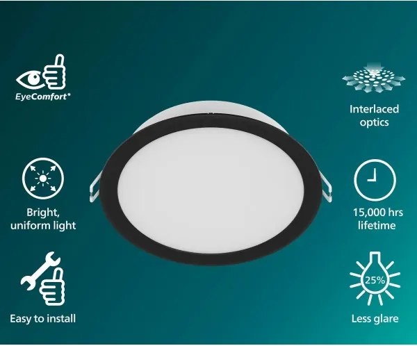 Philips - Faretto da incasso a LED MESON LED/12,5W/230V 3000K