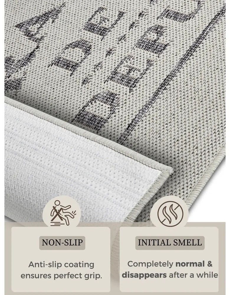 Passatoia grigia/color crema 62x150 cm Cucina – Hanse Home