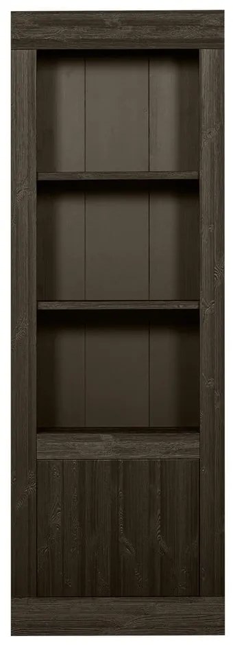 Libreria in legno di pino marrone scuro 78x230 cm Yumi - BePureHome