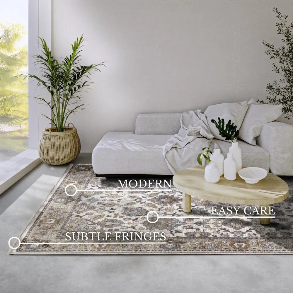 Tappeto marrone e crema 160x225 cm Egon - Villeroy&amp;Boch