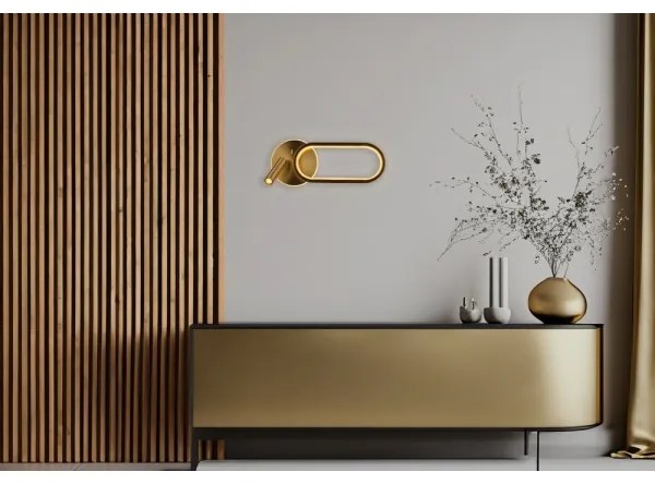 Applique a LED MONET LED/13W/230V + LED/2W 3000/4000/6000K oro