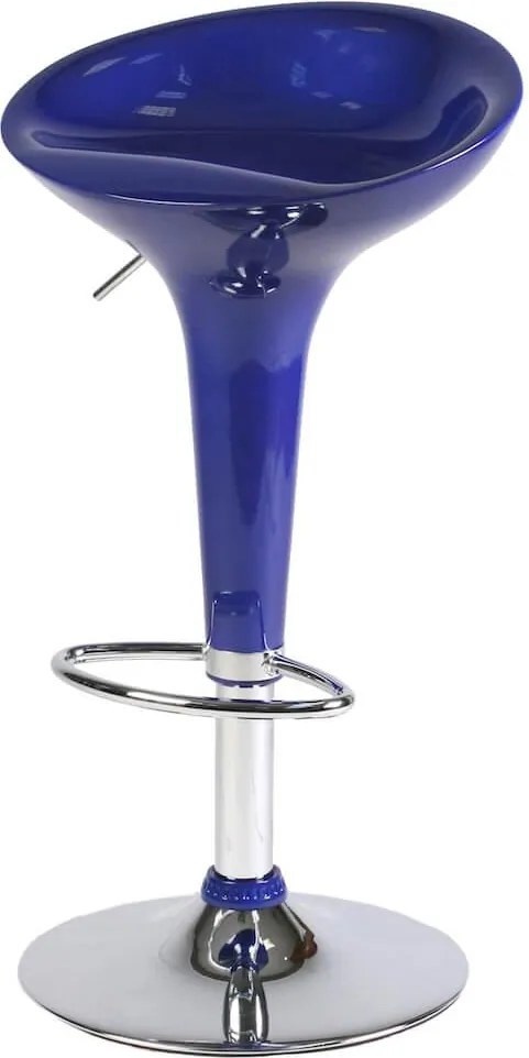 Sgabello da Bar in Abs Blu Ed Acciaio Tosini Hc 148B...