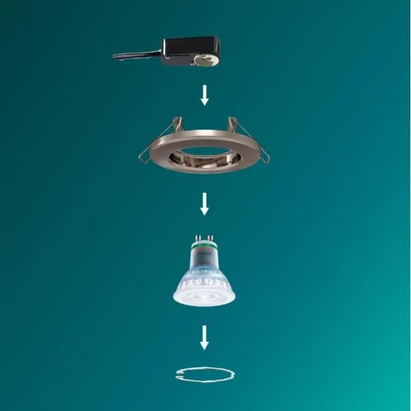 Philips - Faretto da incasso PERIDOT 1xGU10/7W/230V argento