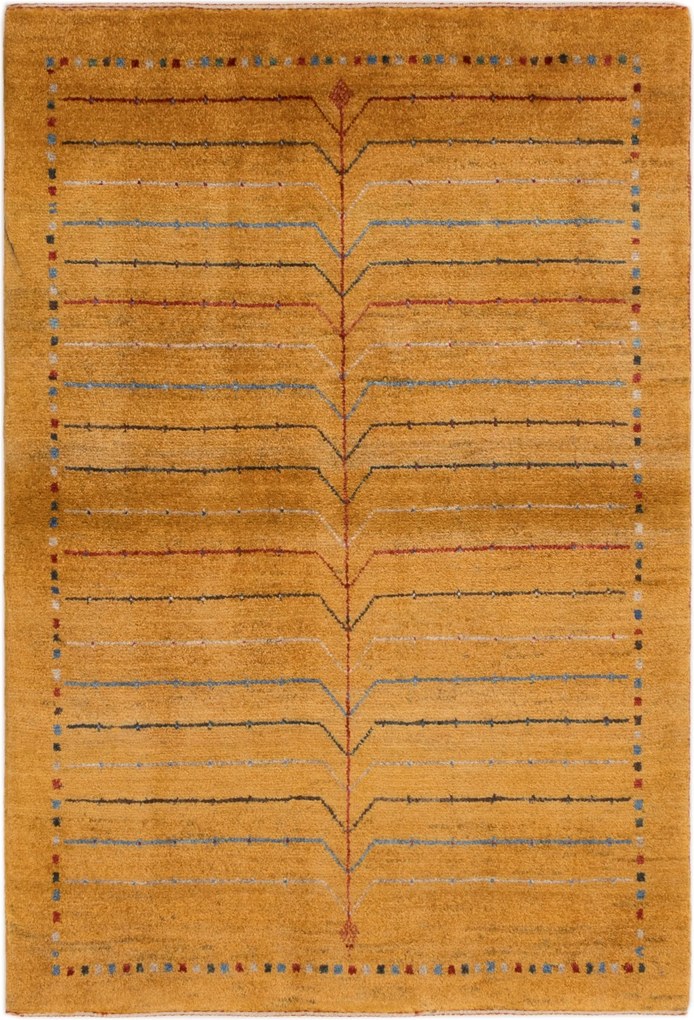 Gashguli Tappeto persiano 100 x 150 Giallo (Iran) Annodato A Mano