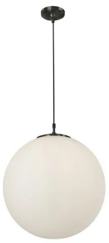 Searchlight 6088 - Lampadario a sospensione con filo ATOM 1xE27/60W/230V bianco/nero