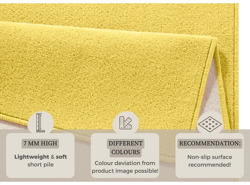 Tappeto giallo 80x150 cm Fancy - Hanse Home
