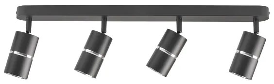 Faretto BAMBOO 4xGU10/10W/230V nero