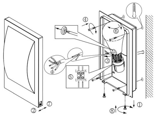 Eglo 97239 - Lampada da esterno dimmerabile a LED VERRES-C 1xE27/9W/230V BT IP44