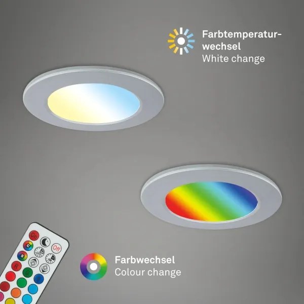 Briloner - SET 3x Lampada LED dimmerabile da bagno LED/4,8W/230V IP65