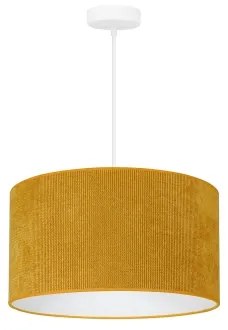 Duolla - Lampadario a sospensione con filo CORDUROY 1xE27/15W/230V diametro 40 cm giallo