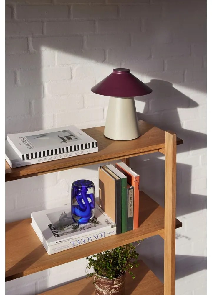 Lampada da tavolo in metallo viola e beige Chipper - Hübsch