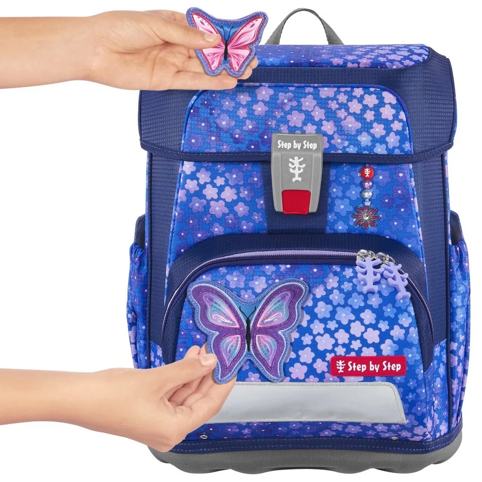 Zaino scuola Step by Step CLOUD, set 5 pezzi, Butterfly Maja