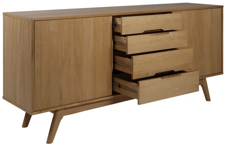 Cassettiera bassa in rovere 180x84 cm Marte - Actona