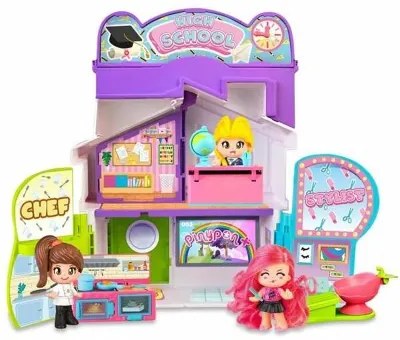 Playset Pinypon Chef  Stylist  High School 3 in 1