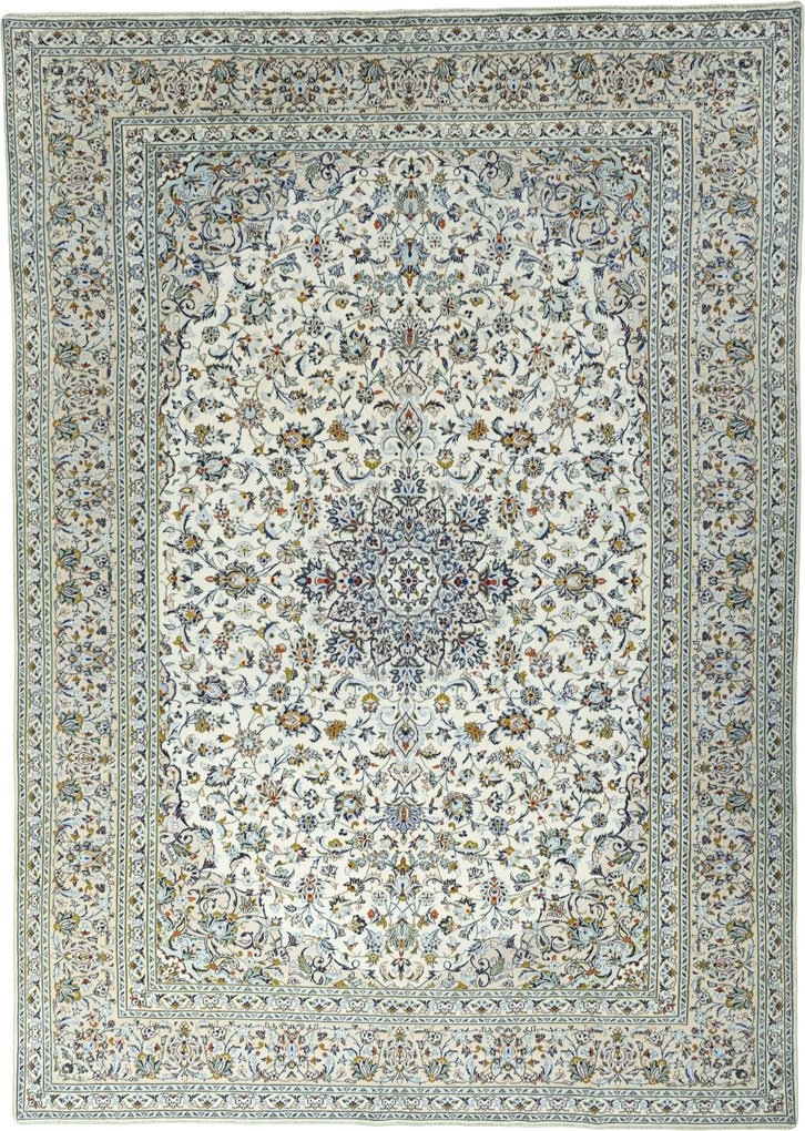 Kashan Tappeto persiano 290 x 410 Beige (Iran) Annodato A Mano