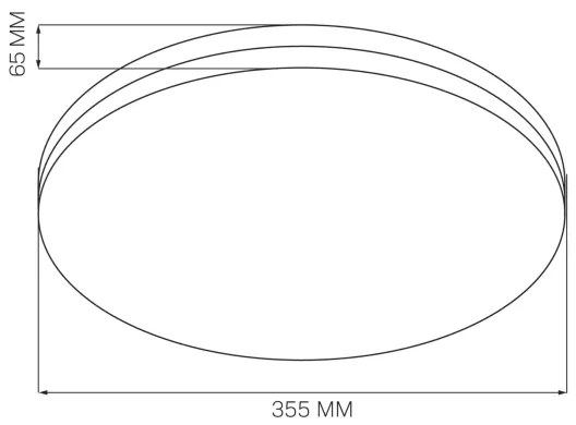 Plafoniera LED da bagno MOON LED/18W/230V nero IP44