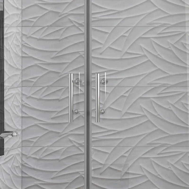 Box doccia angolare 70x90 apertura saloon KS2800-SSN - KAMALU