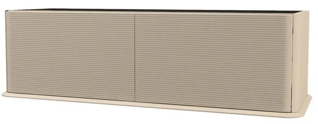 Mobile da bagno sotto lavabo BADEN HAUS Bohemia beige laccato opaco L 144 x H 42 x P 50 cm 2 cassetti, lavabo non incluso