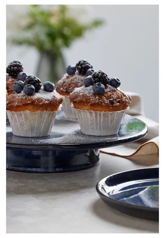 Vassoio per torte in ceramica Gastro Dark Blue – Bitz