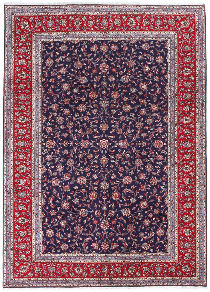 Kashan Tappeto 350x250 (Iran) Annodato A Mano