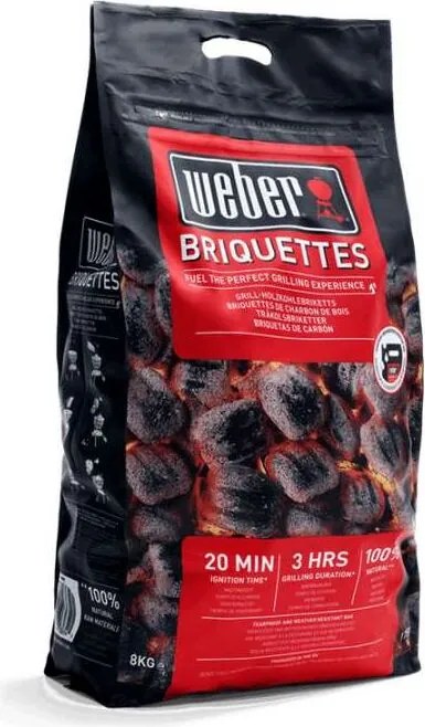Sacco da 8 kg di Bricchetti Weber Cod. 17591