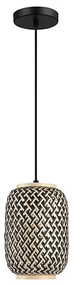 Rabalux 72091 - Lampadario ADALLA 1xE27/40W/230V in rattan su cavo