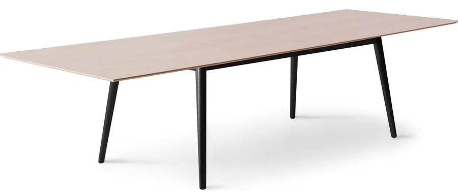 Tavolo da pranzo pieghevole con piano in rovere nero e naturale 100x210 cm Meza - Hammel Furniture