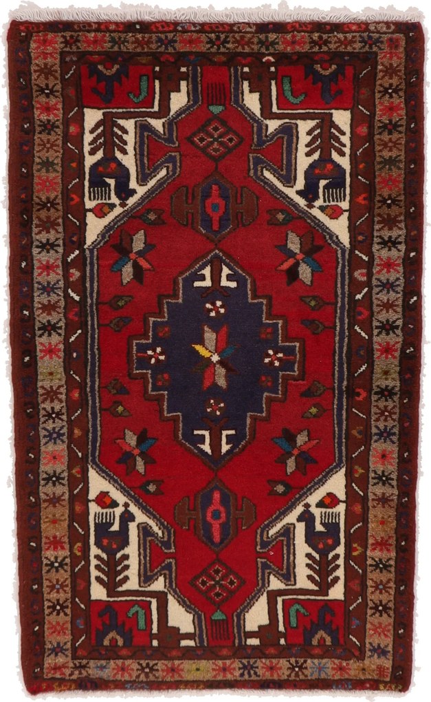Hamedan Tappeto 80x130 (Iran) Annodato A Mano