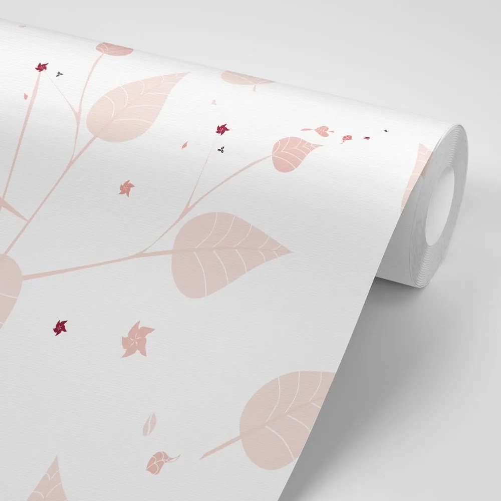 Carta da parati – Foglie delicate