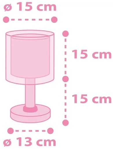 Dalber 41591N - Lampada LED per bambini UNICORNS 1xG4/4W/230V rosa