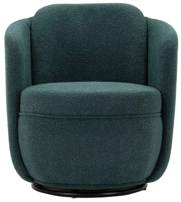 Poltrona Girevole Torino Ottanio 70X72X75 Alta 44,5 cm