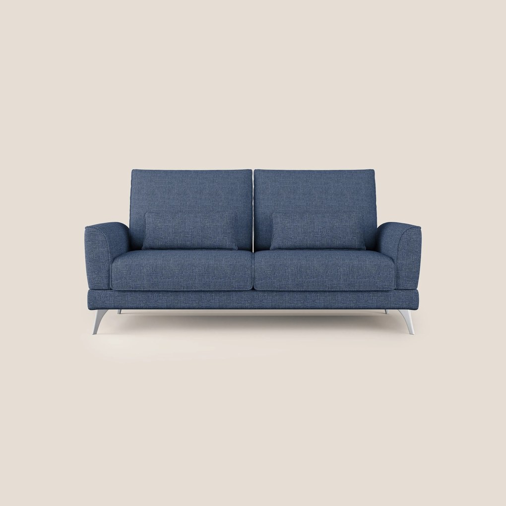 Tommy Divano relax con schienali traslanti in morbido tessuto fiammato T06 blu