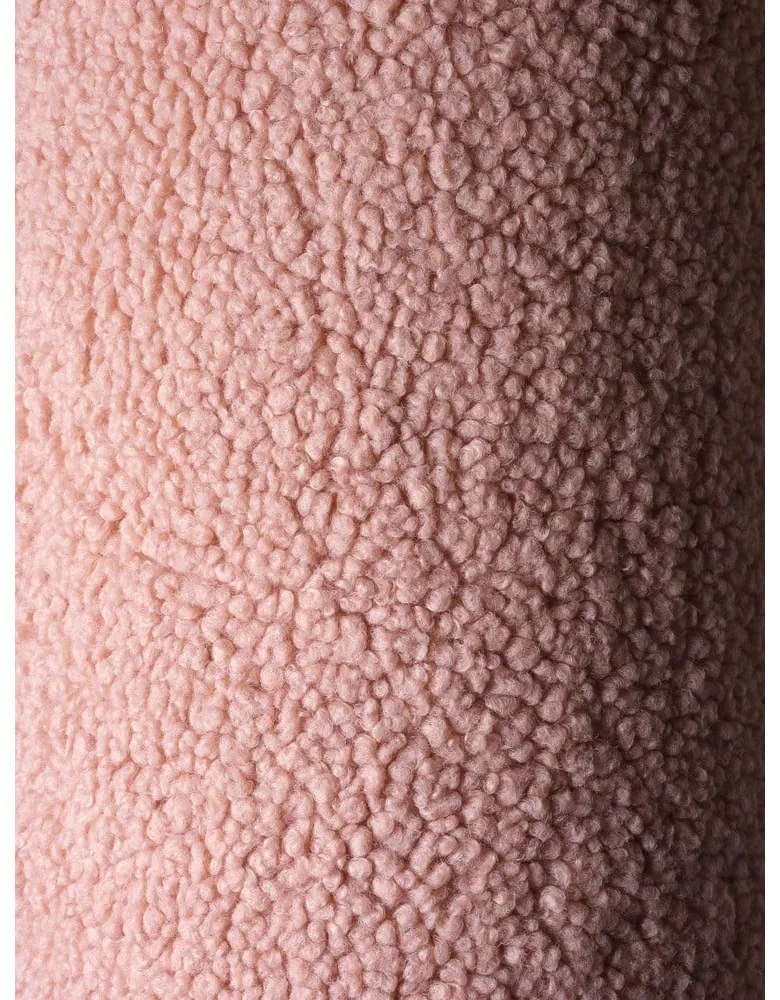 Pouf per bambini rosa con rivestimento in bouclé – Wigiwama