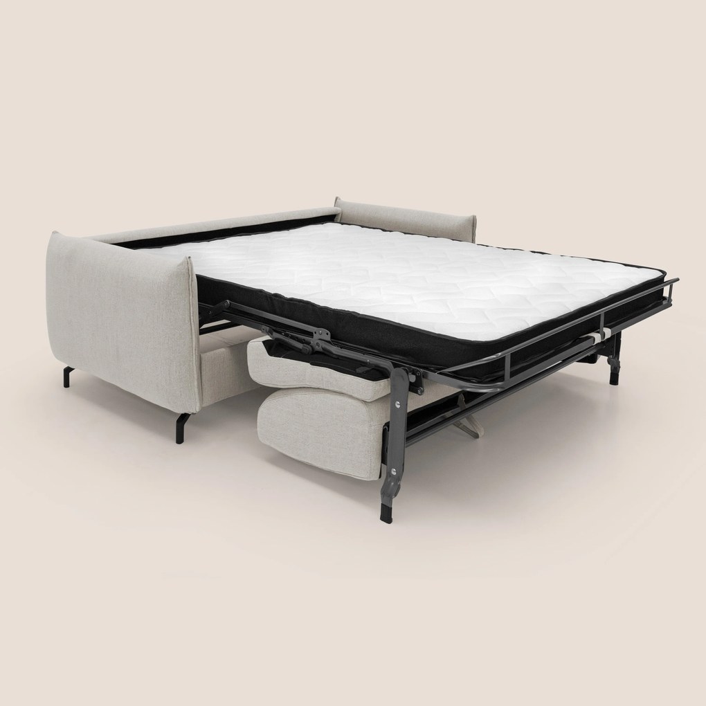 Scarlet divano letto in tessuto misto cotone impermeabile T19 panna