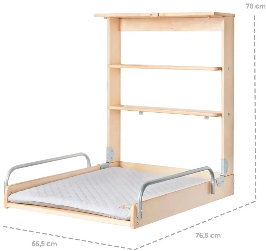 Fasciatoio sospeso in colore naturale Roba style - Roba