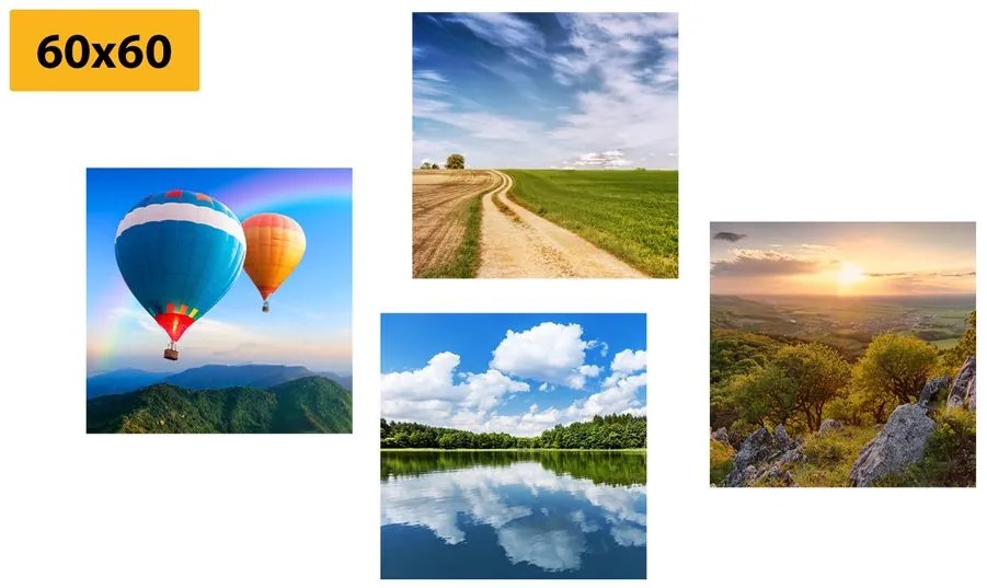 Set di quadri – Vista sulla splendida natura