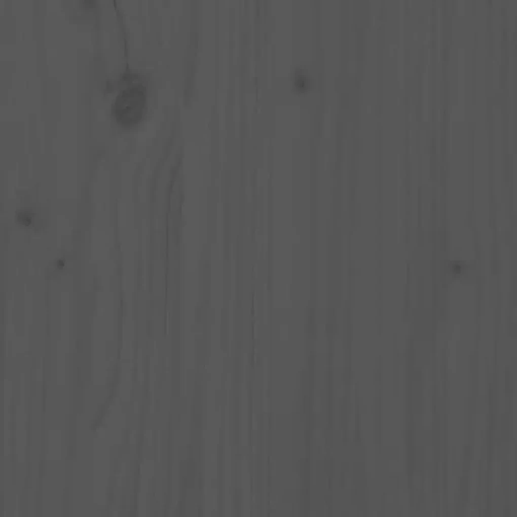 Giroletto grigio in legno massello di pino 200x200 cm