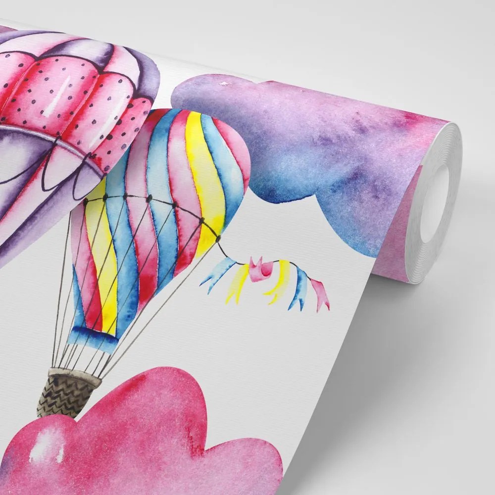 Carta da parati – Palloncini ad acquerello
