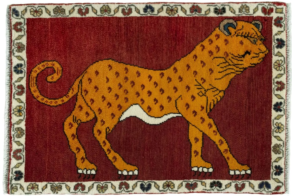 Gabbeh Tappeto persiano 90 x 70 Rosso (Iran) Annodato A Mano