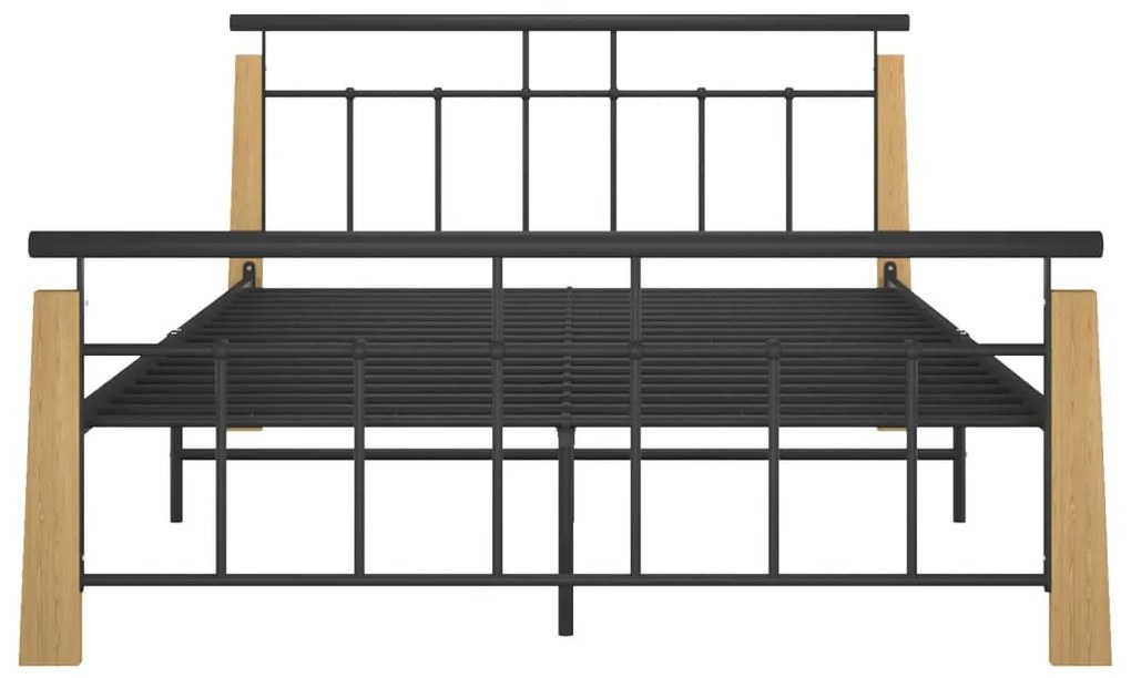 Giroletto in Metallo e Legno Massello di Rovere 140x200 cm