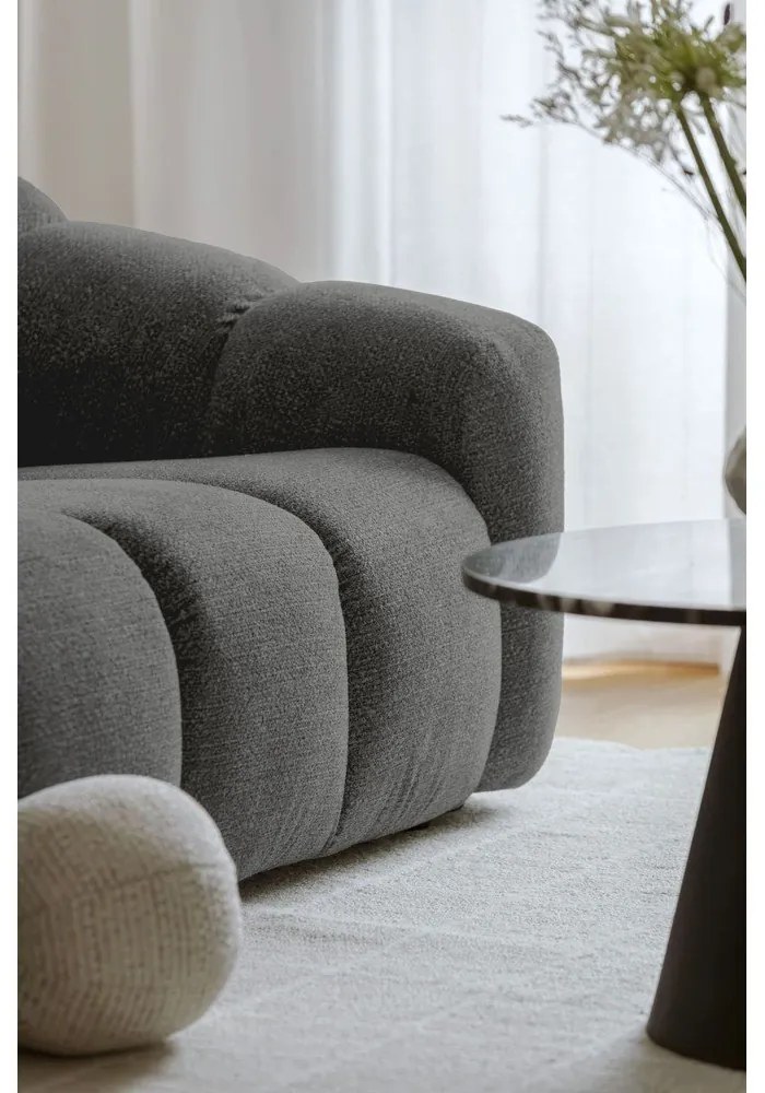 Divano angolare grigio (con penisola a destra/a L) Shell – Miuform