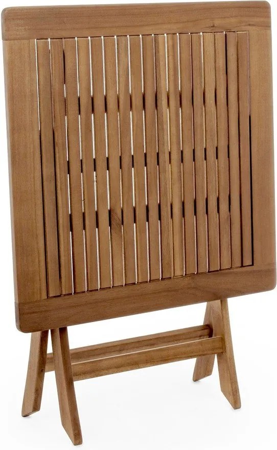 Tavolino da giardino in acacia massiccia 70x70 cm Noemi – Bizzotto