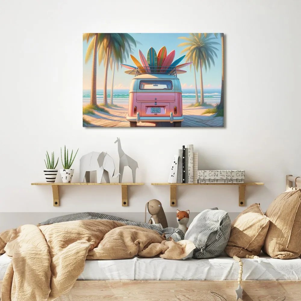 Quadro su tela – Estate nei colori delle tavole da surf