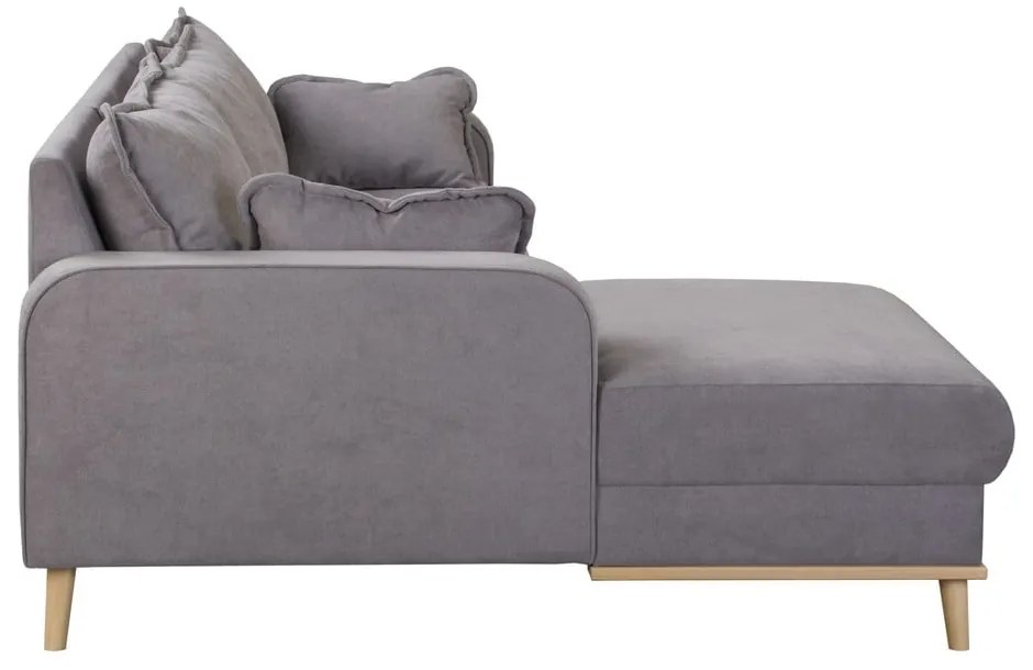 Divano angolare grigio (angolo sinistro) Beata - Ropez