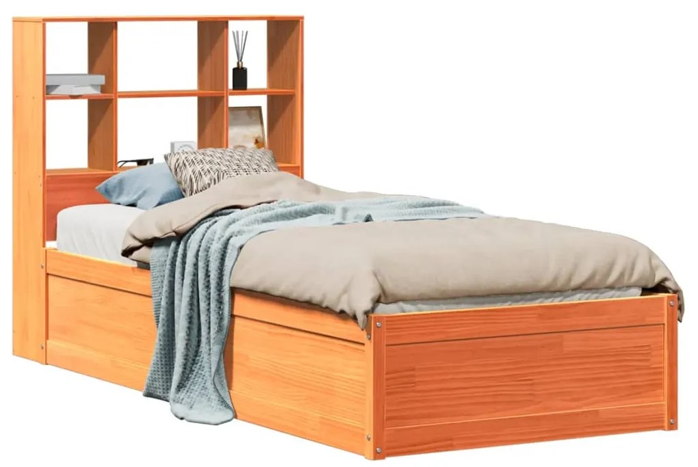 Letto senza materasso marrone cera 75x190 cm in legno di pino