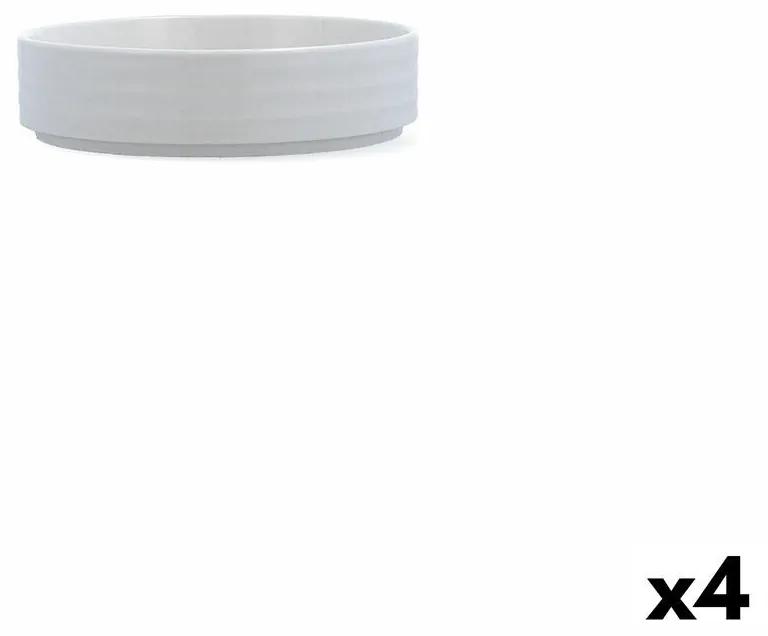 Ciotola Ariane Artisan Ø 14 cm Ceramica Bianco (4 Unità)
