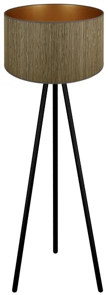 Brilagi - Lampada con piedistallo BOSTON ROLLER 1xE27/15W/230V marrone/oro