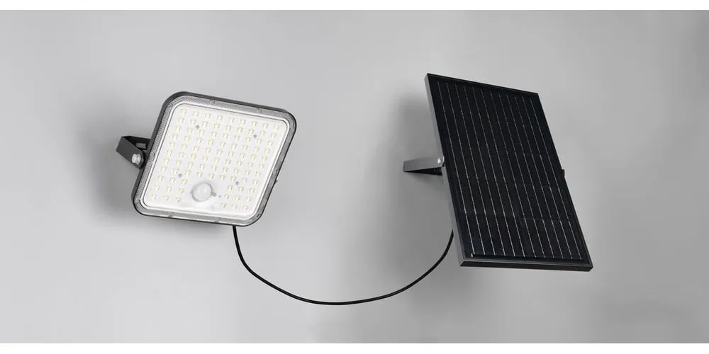 Illuminazione esterna LED con alimentazione a pannelli solari con timer/con sensore di movimento da parete (altezza totale 19 cm) Acora – Trio